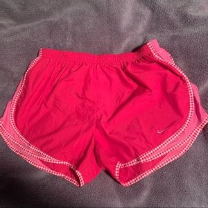 Nike Tempo Pink Gingham Shorts